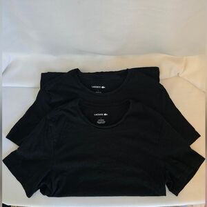2 Lacoste Black T-shirts
